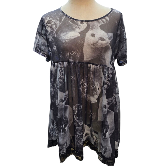SHEIN* Cat Print Dress - Picture 3 of 4